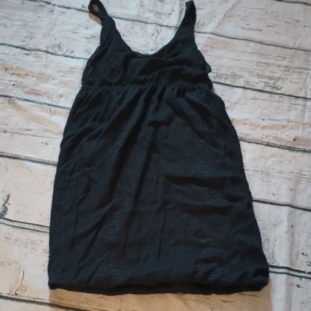 3.1 Phillip Lim Black Cotton Silk Blend Snakeskin Texture Mini Dress 2
